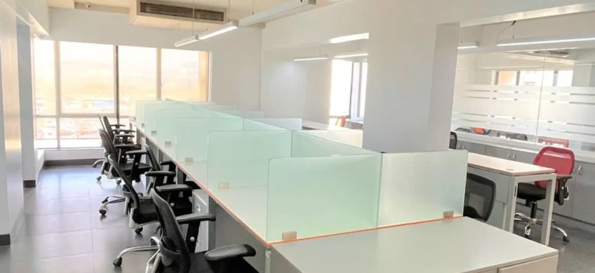 coworking spaces setup in Mohali with modern interiors