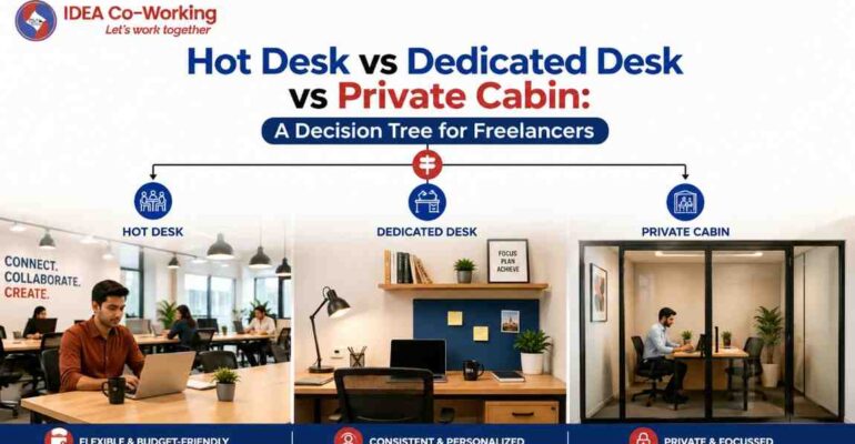 Hot Desk vs Dedicated Desk vs Private Cabin